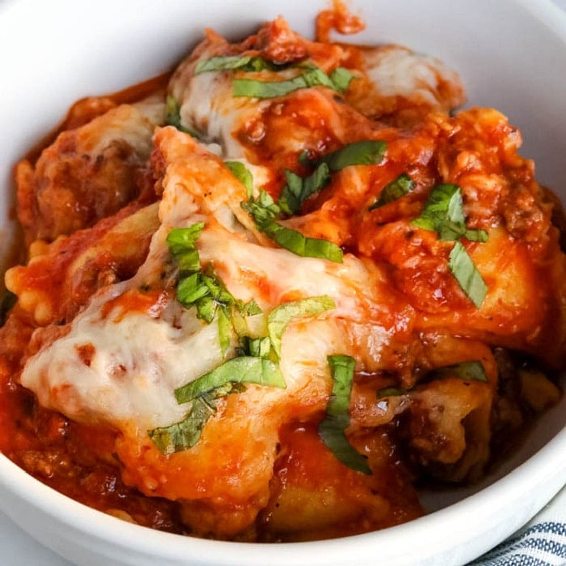 Crock Pot Ravioli Lasagna