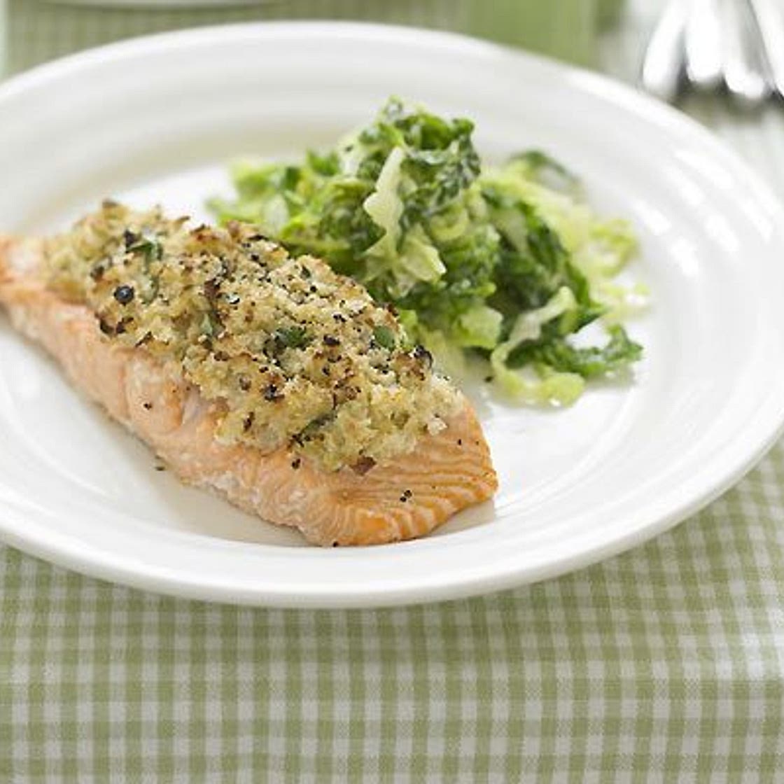 Horseradish baked salmon