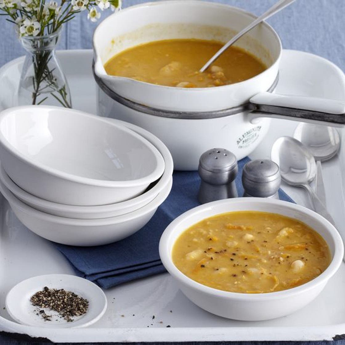 Spicy butter bean soup
