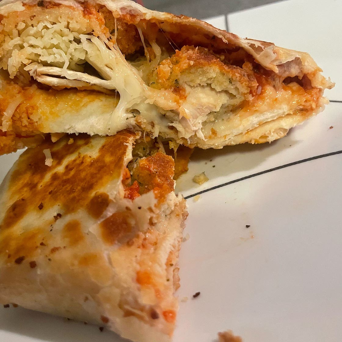 Chicken Parm Crunch Wrap