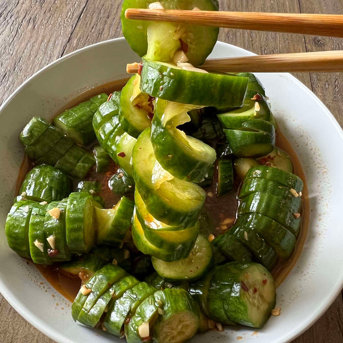 Spiral Cucumber Salad