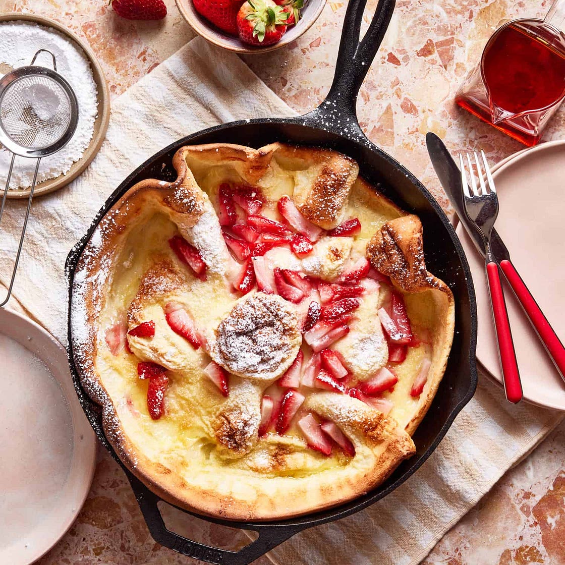 Strawberry Lemon Dutch Baby