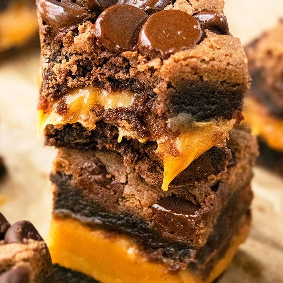 Chocolate Caramel Brownies