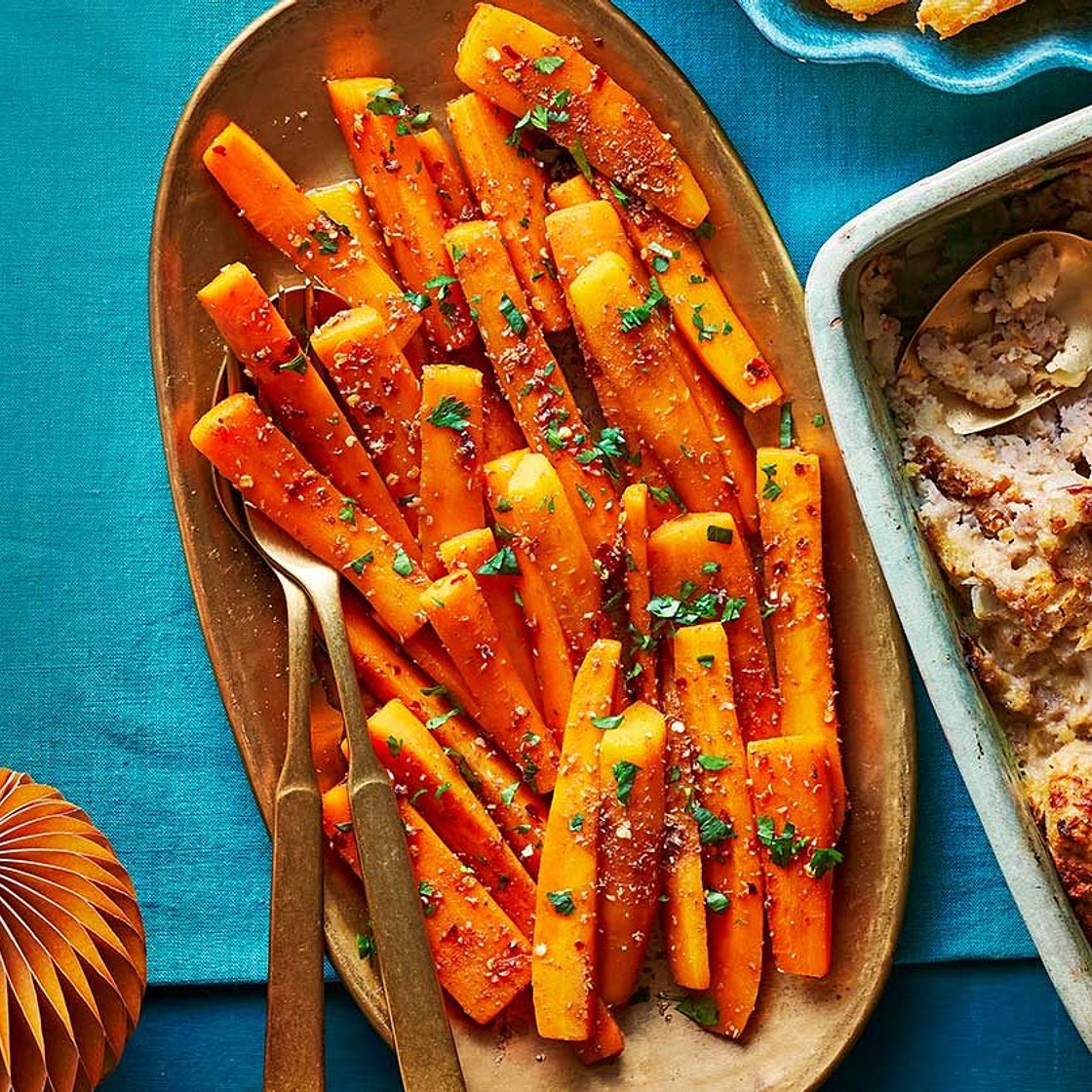 Hot honey carrots