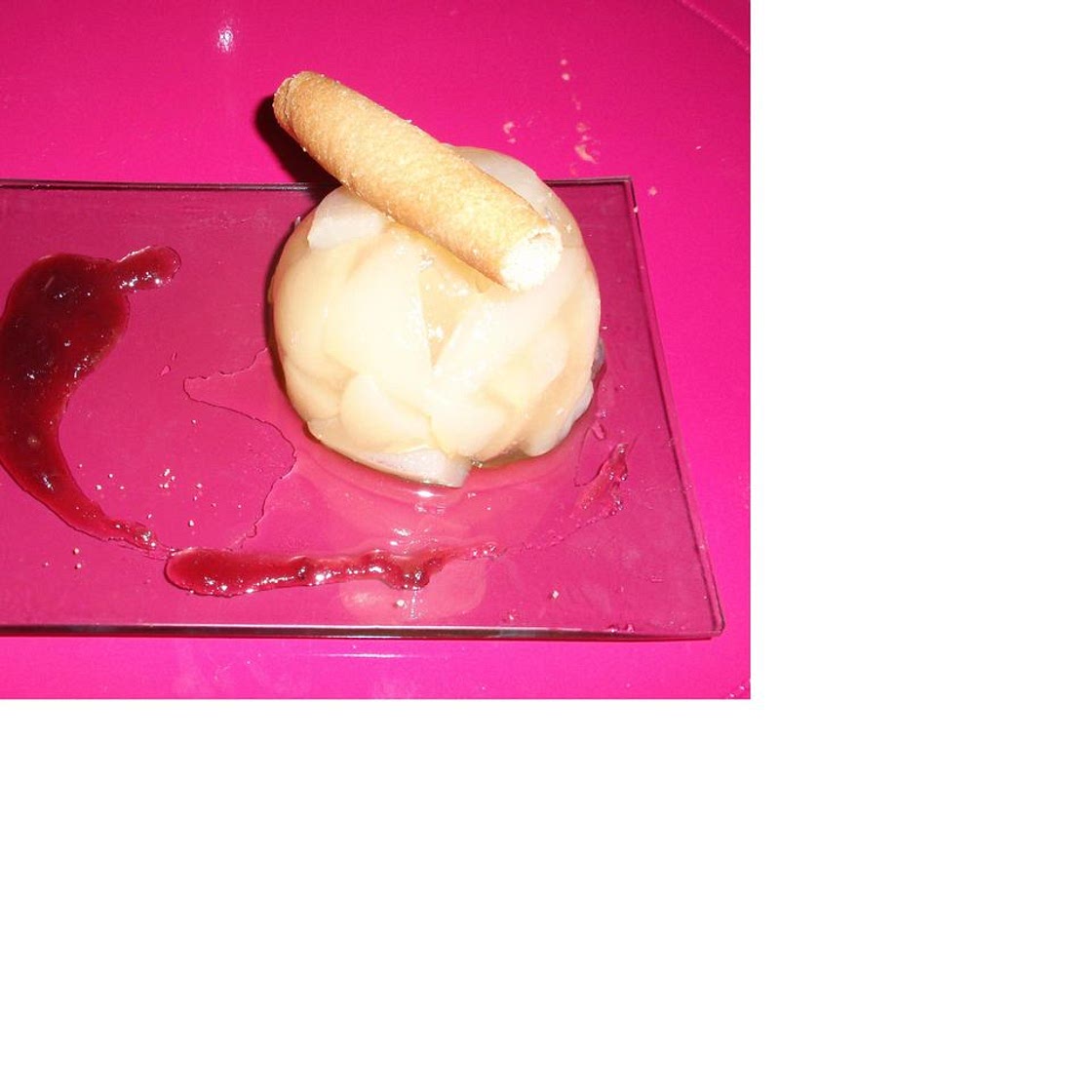 Dessert minceur à la poire