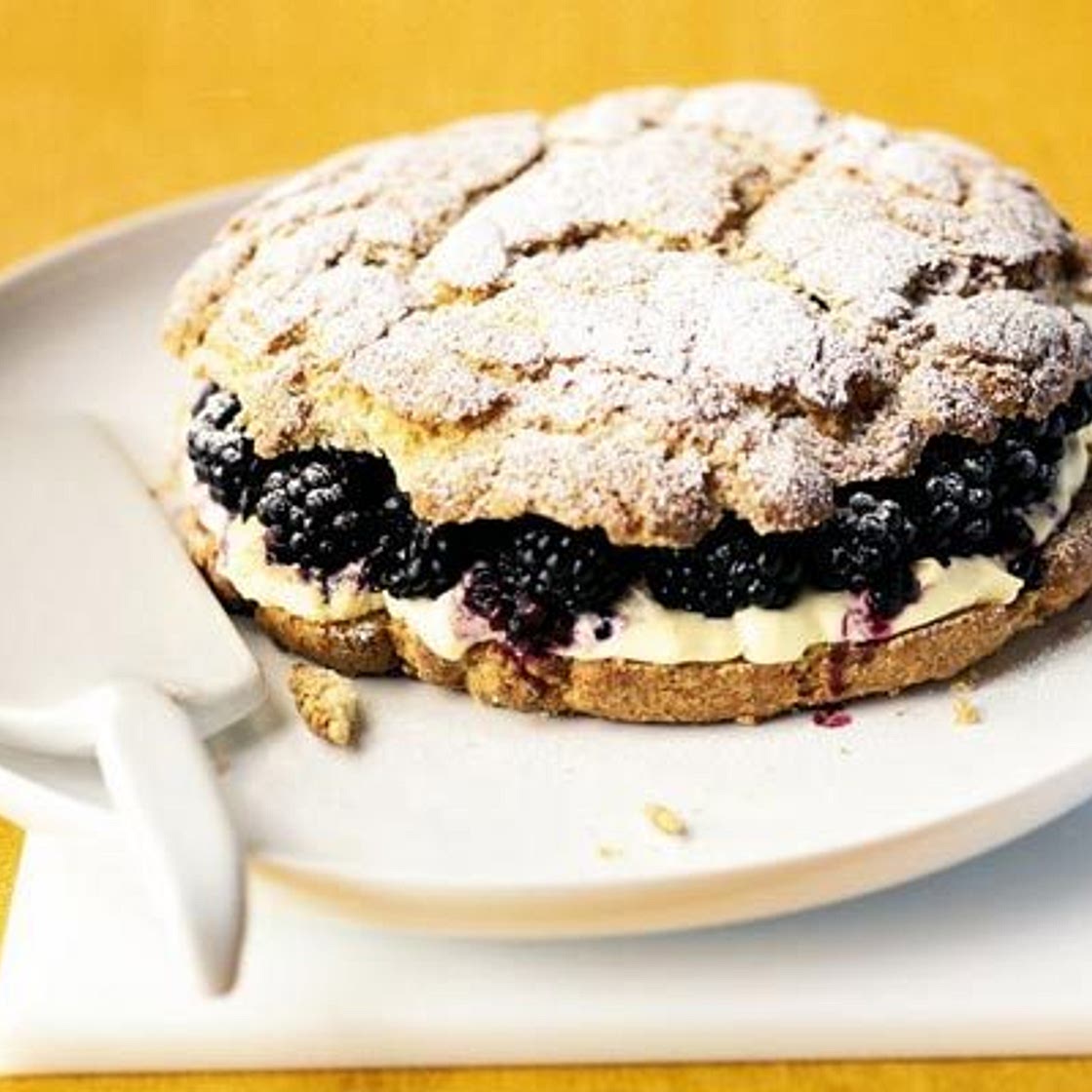 Blackberry & clotted cream shortcake