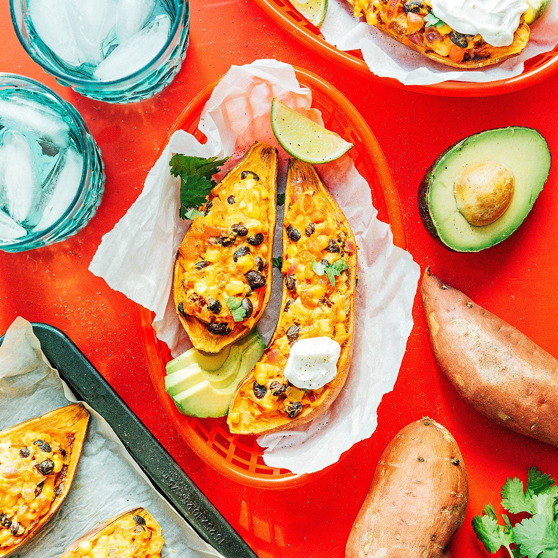 Mexican Sweet Potato Skins