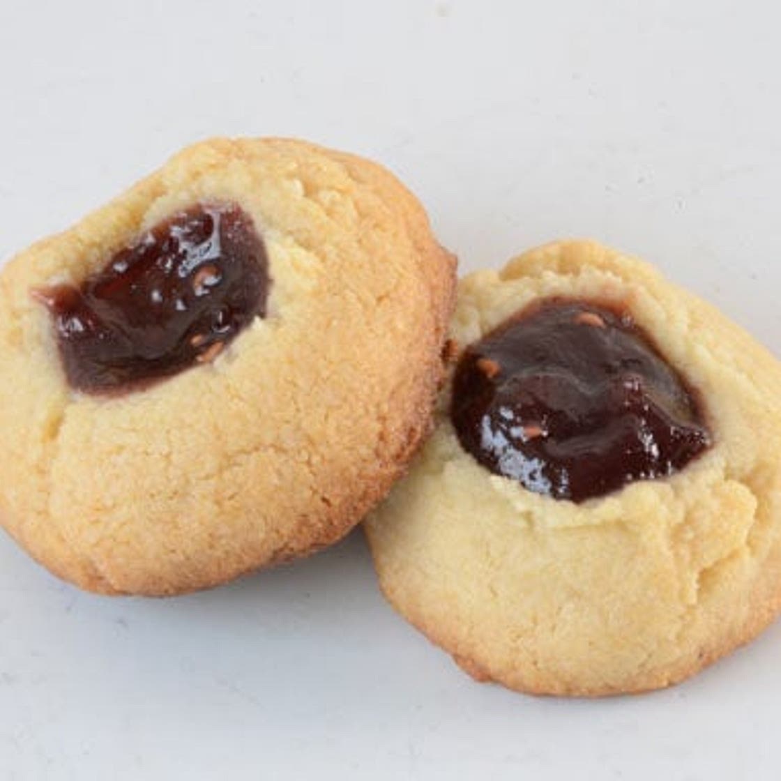 Raspberry Thumbprint Cookies