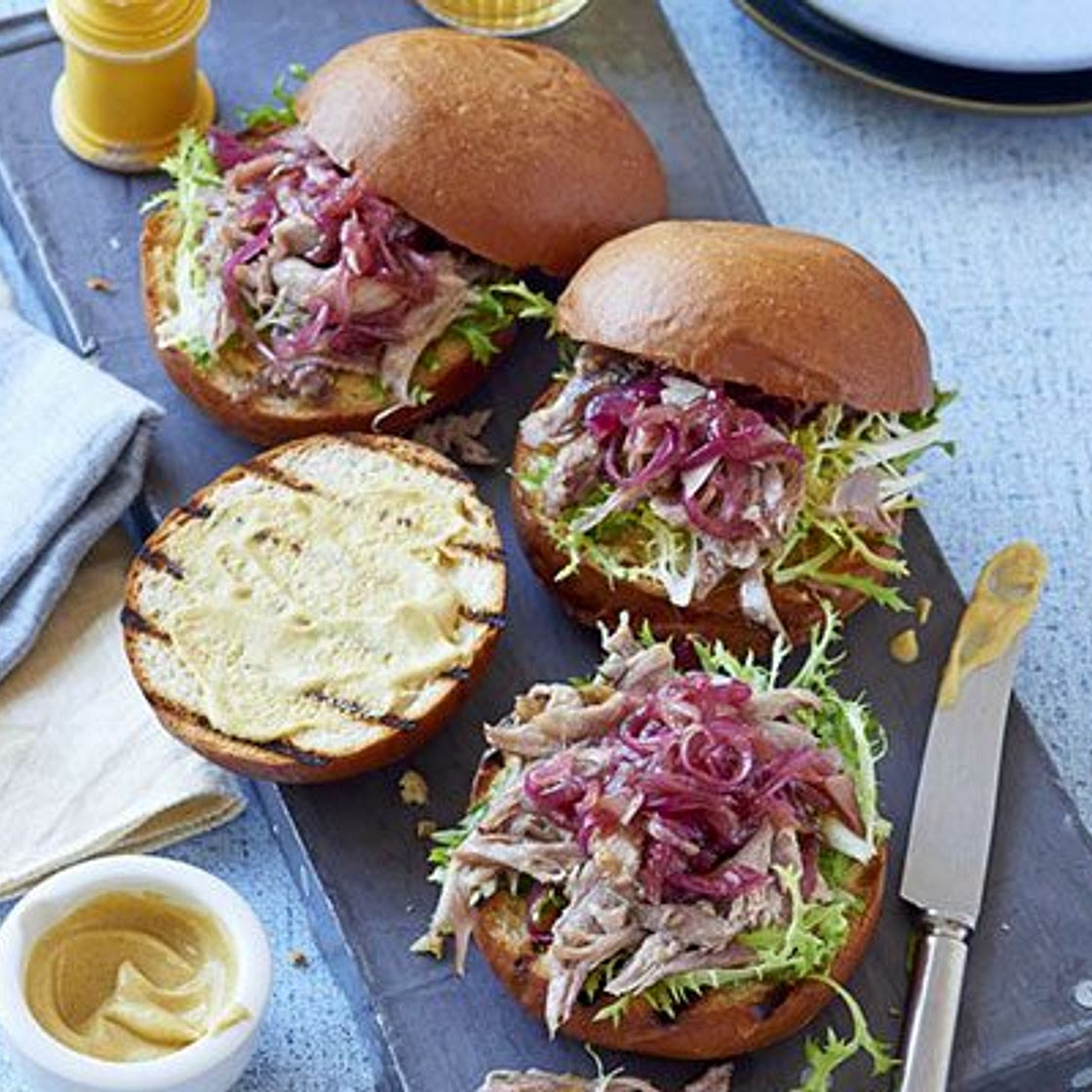 Duck confit burger