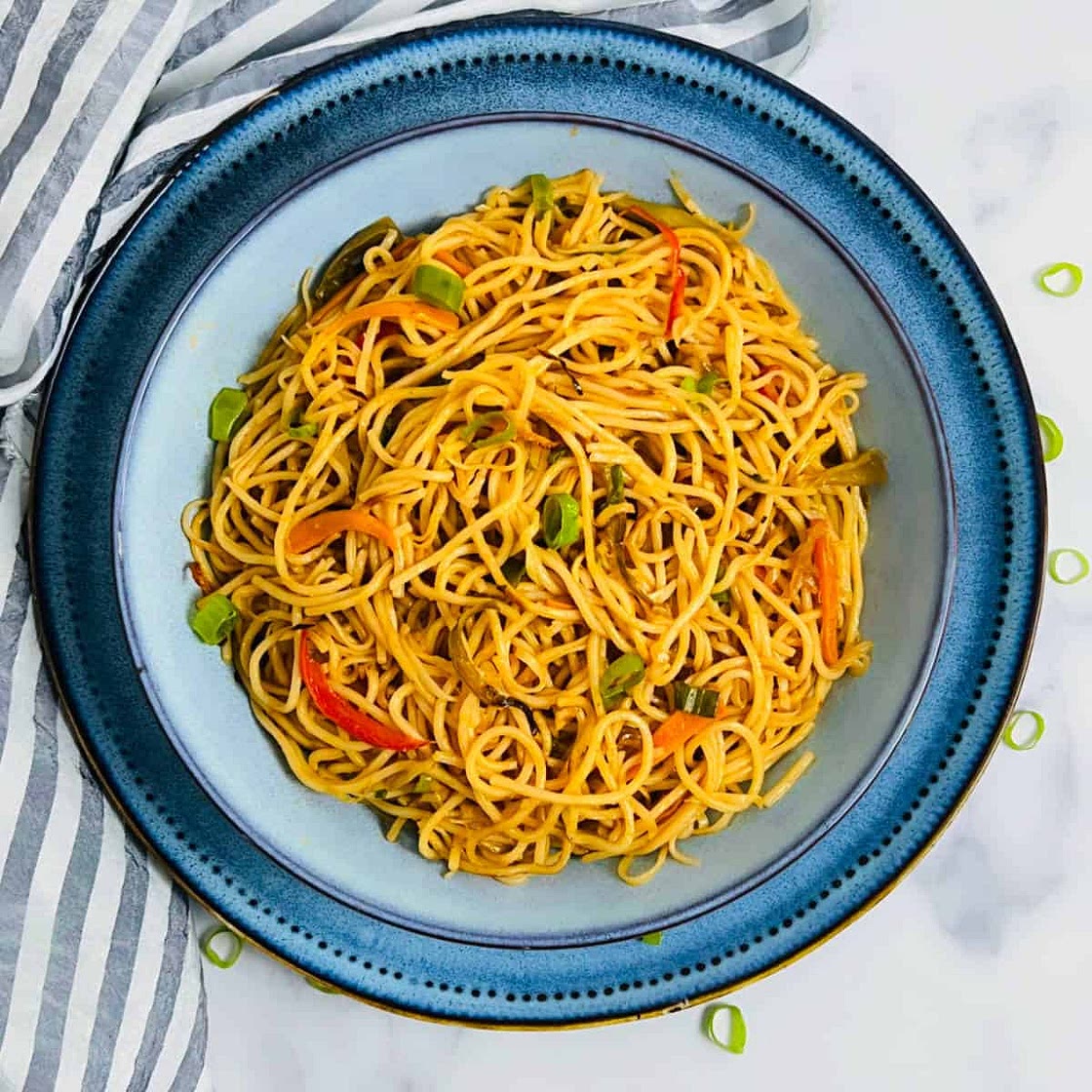 Veg Hakka Noodles (Indo-Chinese Style)
