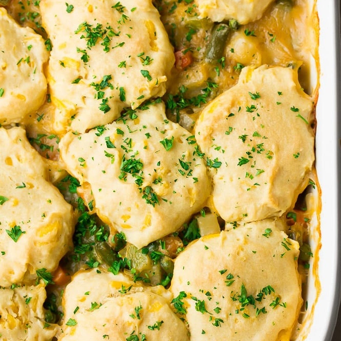 Biscuit Topped Chickpea Pot Pie