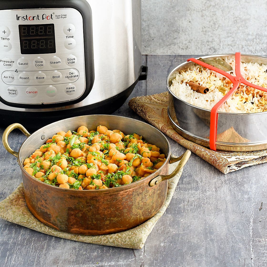 Instant Pot Chana Masala and Rice