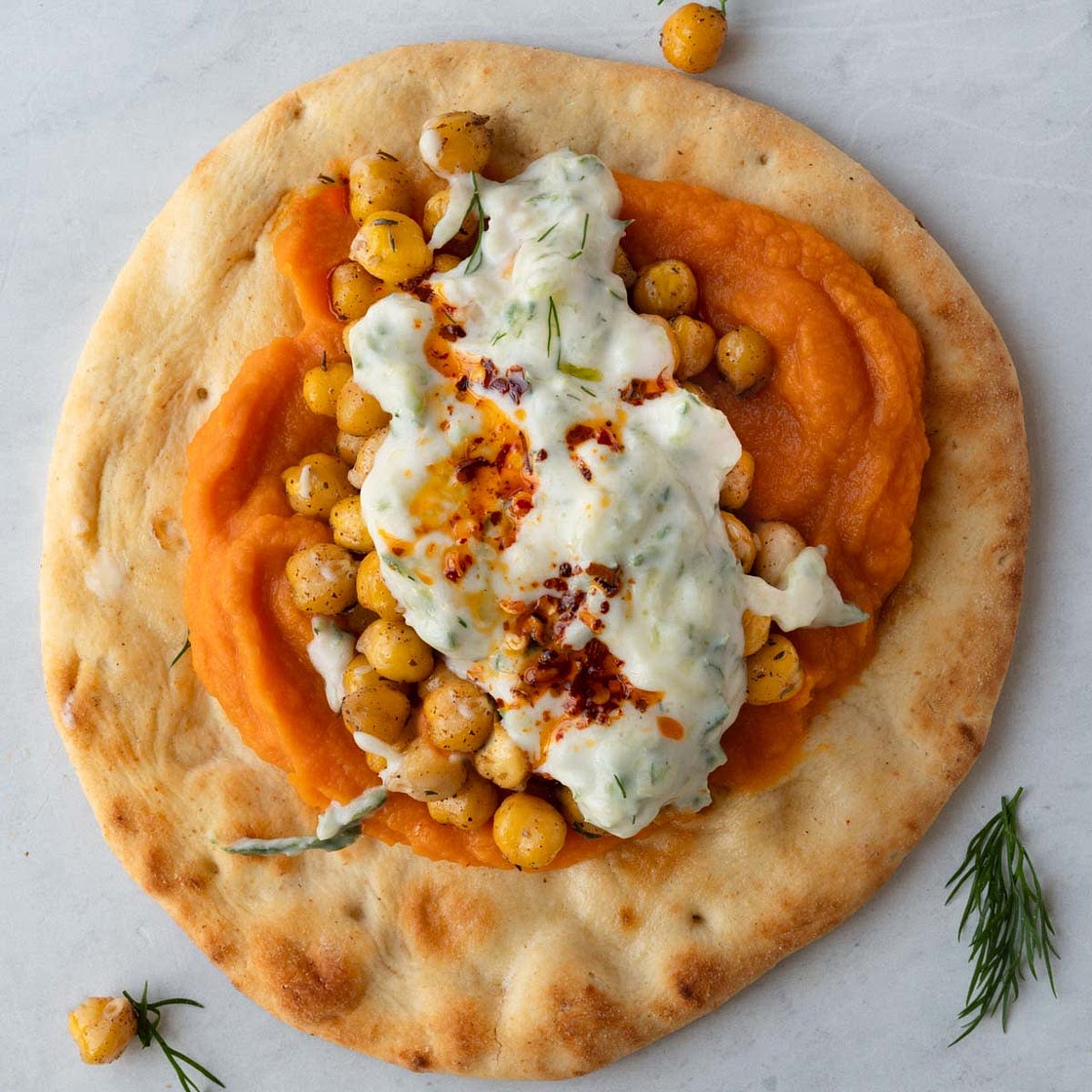 Vegan Wraps with Roasted Chickpeas