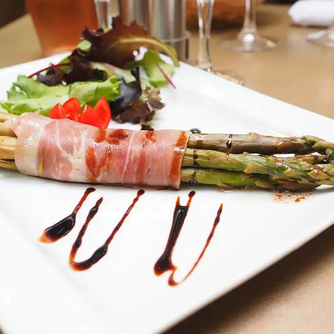 Espárragos con Jamón para Freidora de Aire