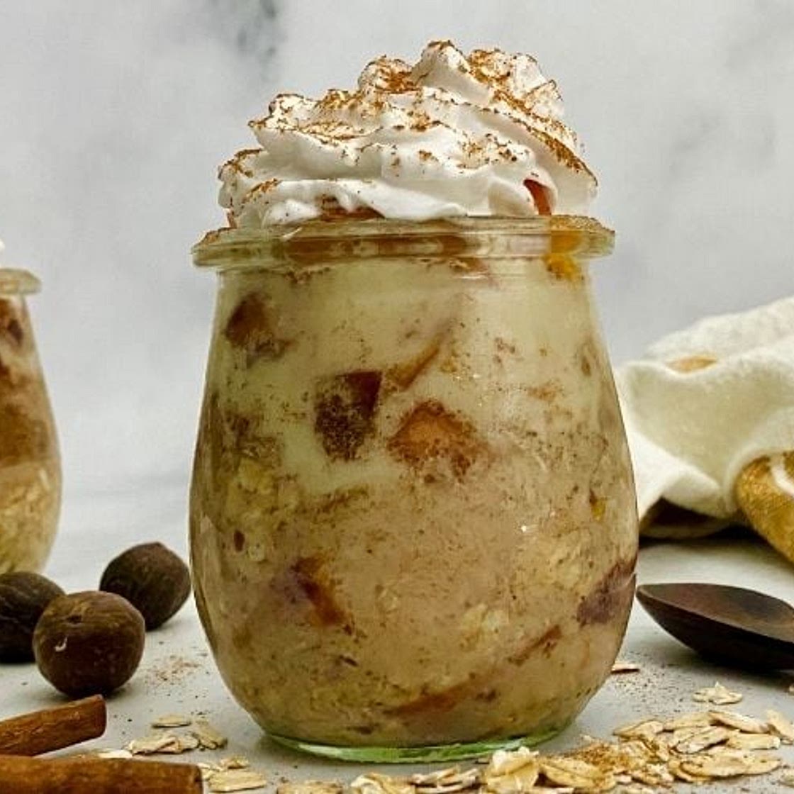 HEALTHY PEACH OVERNIGHT OATS RECIPE