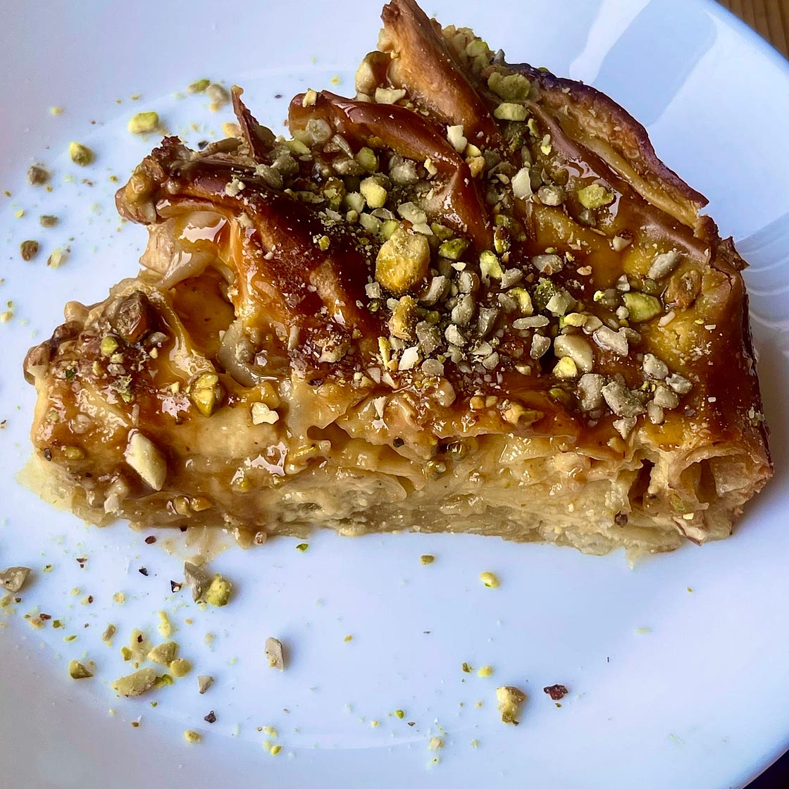Chocolate Honey phyllo pie