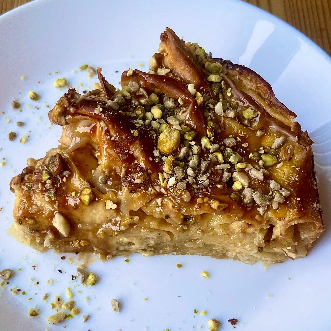 Chocolate Honey phyllo pie