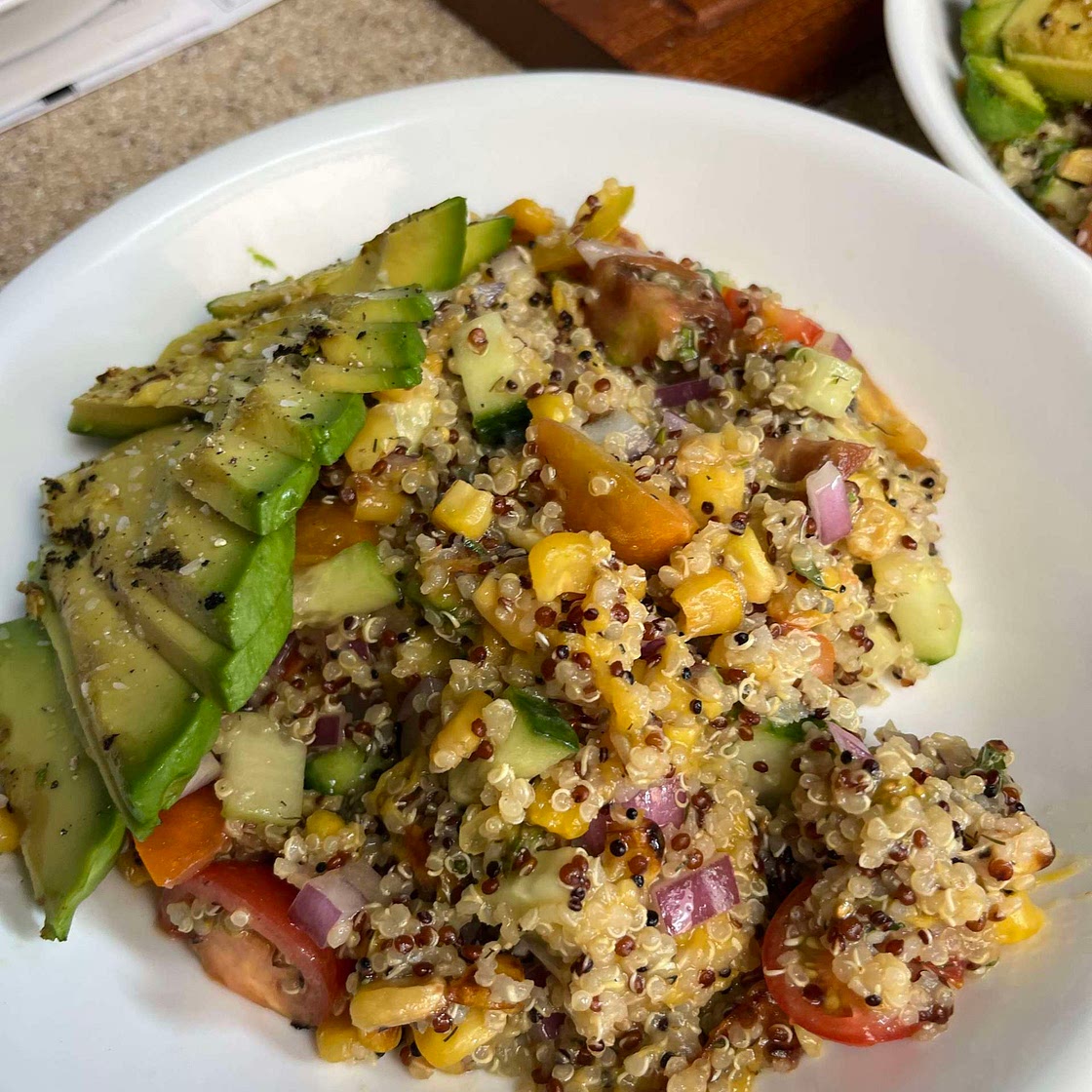 Grilled Nectarine Quinoa Salad