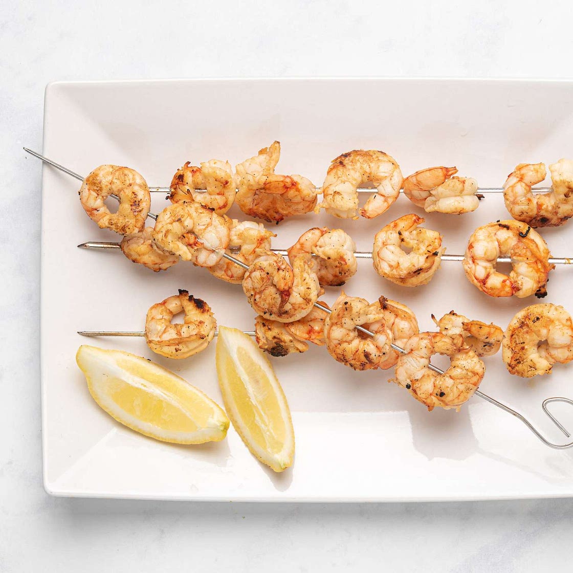 Lemon-Garlic Shrimp Skewers