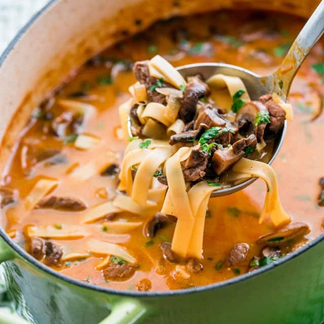 Beef Stroganoff Soup
