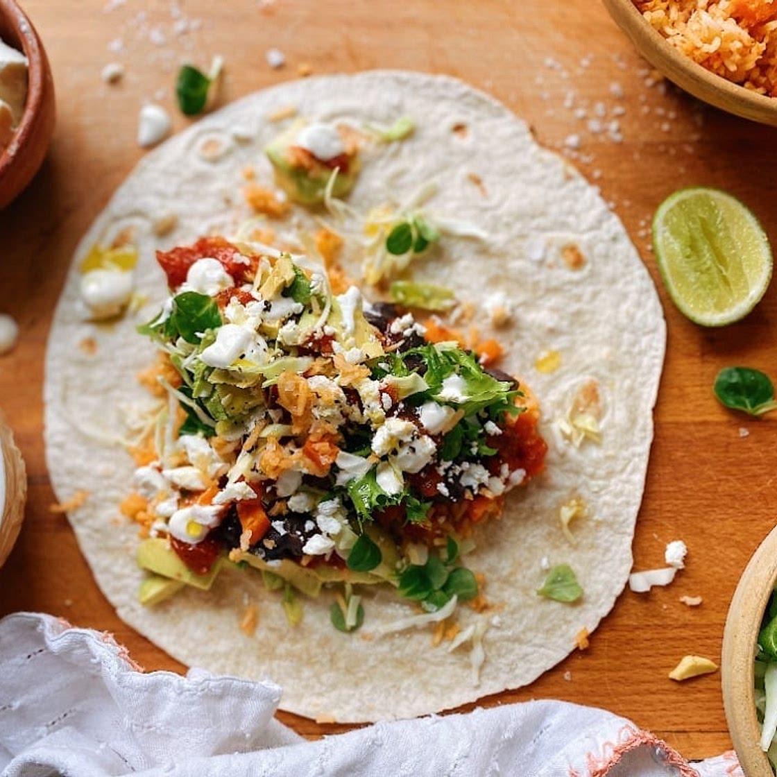 Black Bean Burrito Recipe