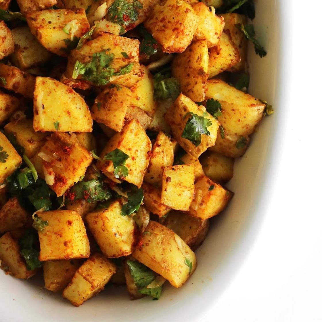 Healthy spicy potato