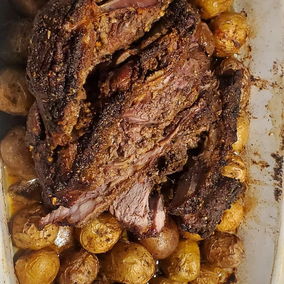 Roasted Leg of Lamb Recipe (video)