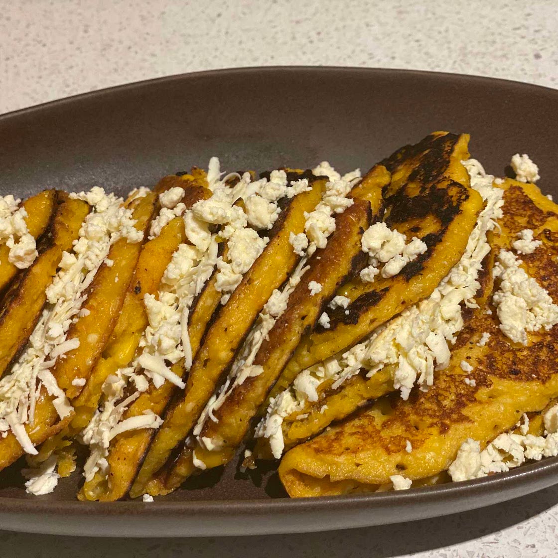 Sweetcorn Pancakes - "Cachapas"