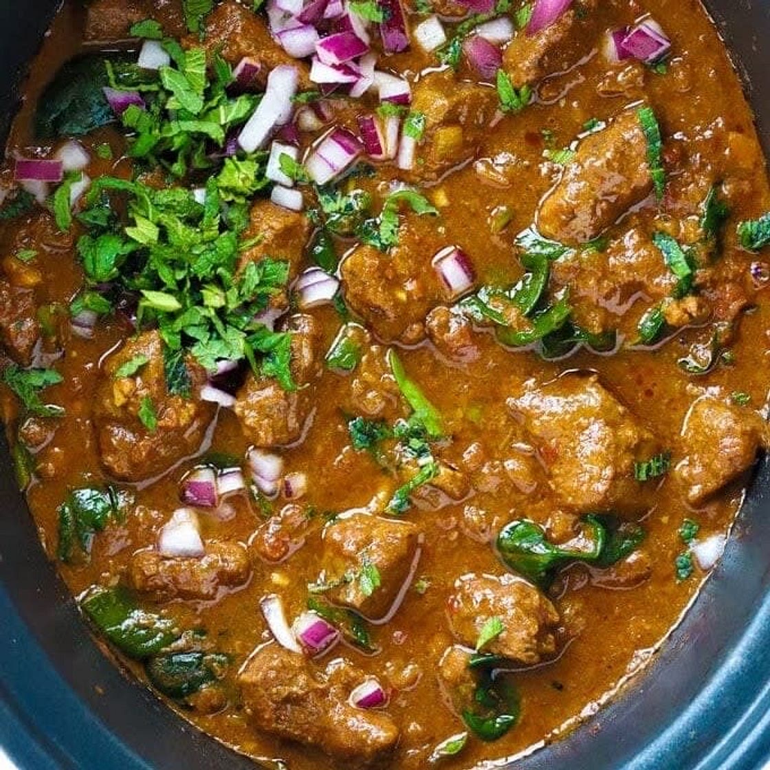 Slow cooker beef curry