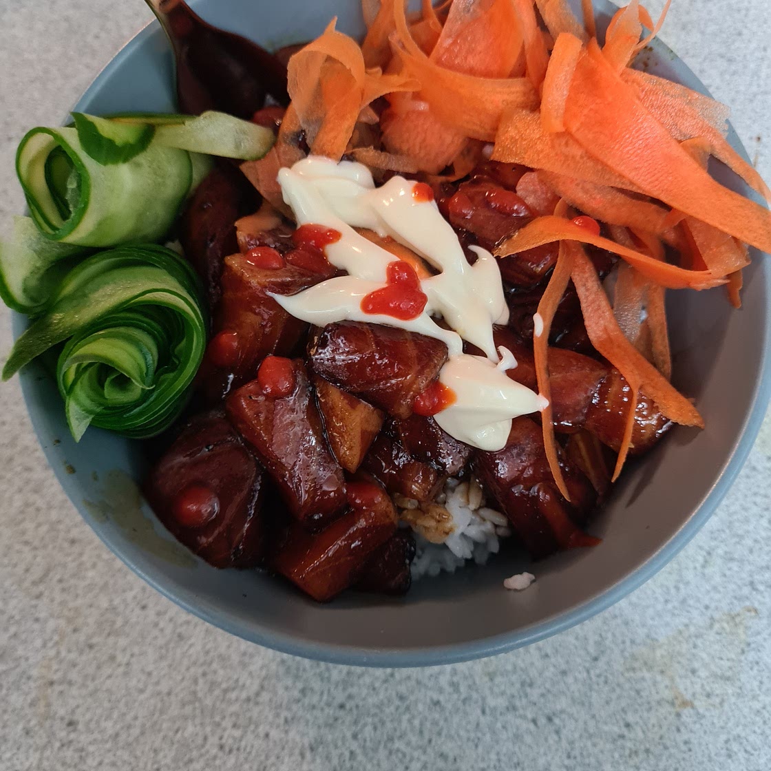 Ethan's Salmon Rice Bowl