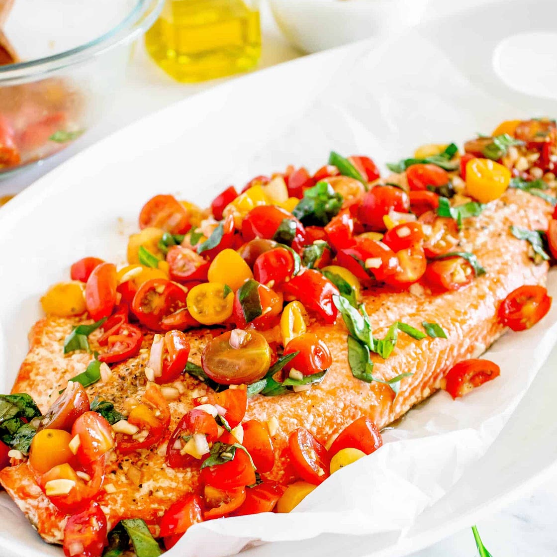 Salmon Bruschetta
