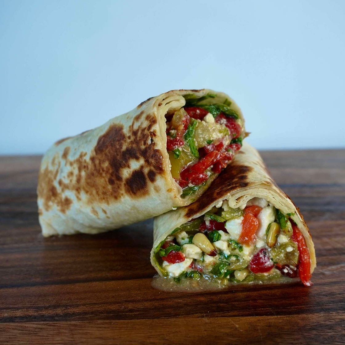 Feta pepper wrap