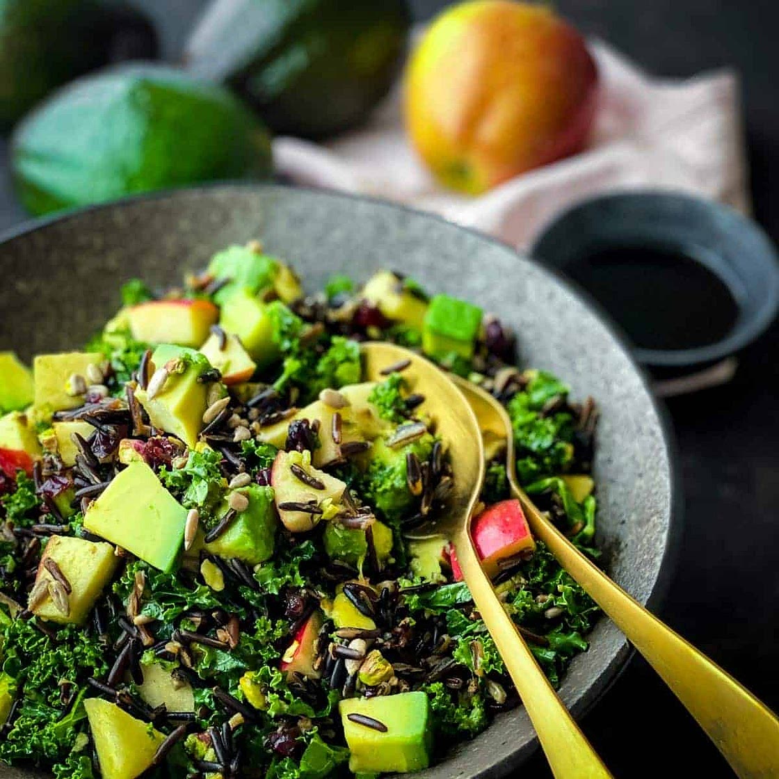 Kale Salad with Avocado
