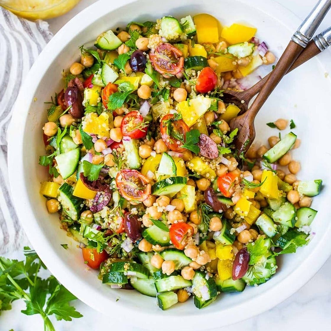 Quinoa Chickpea Salad