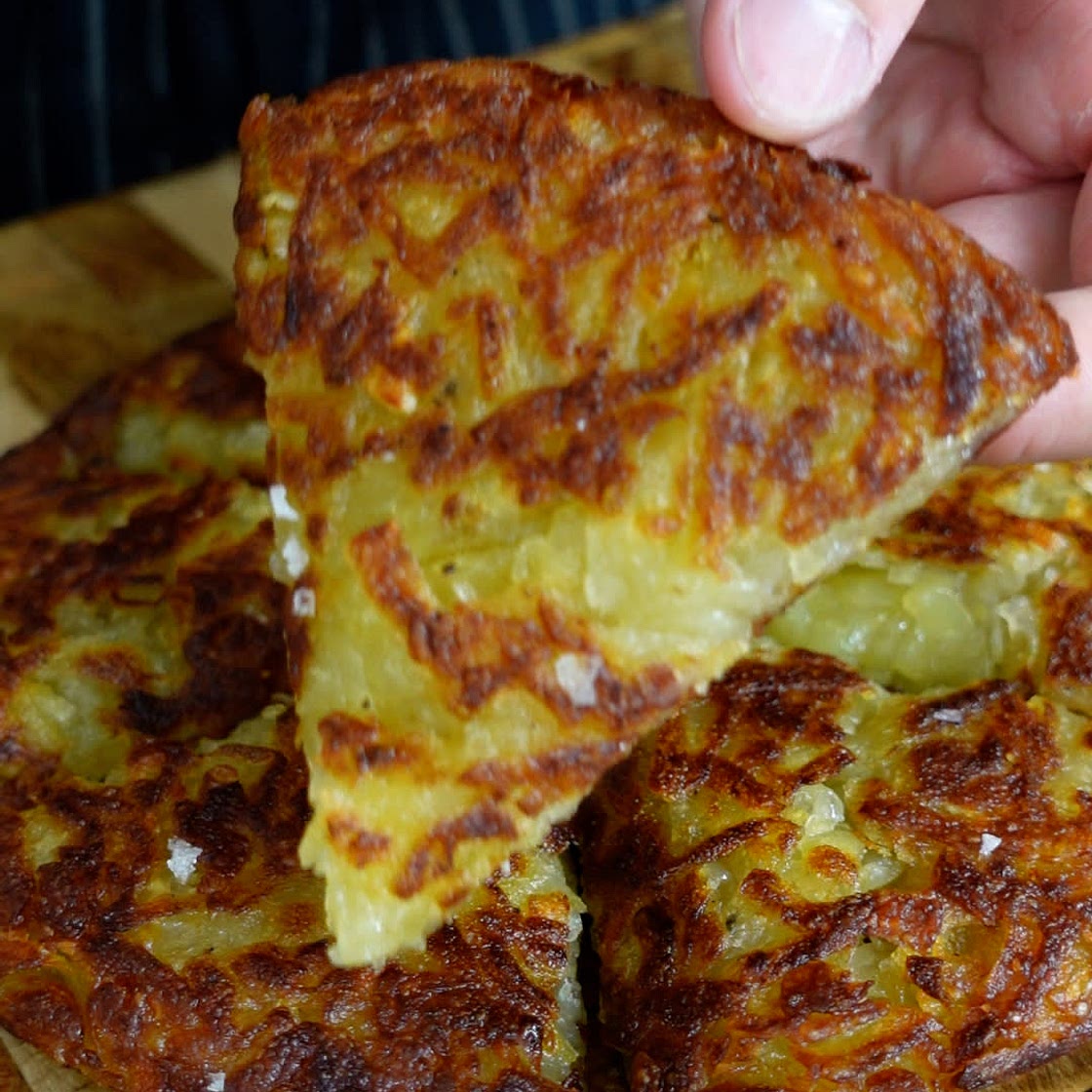 15-minute Crispy Potato Hashbrown (Rosti)