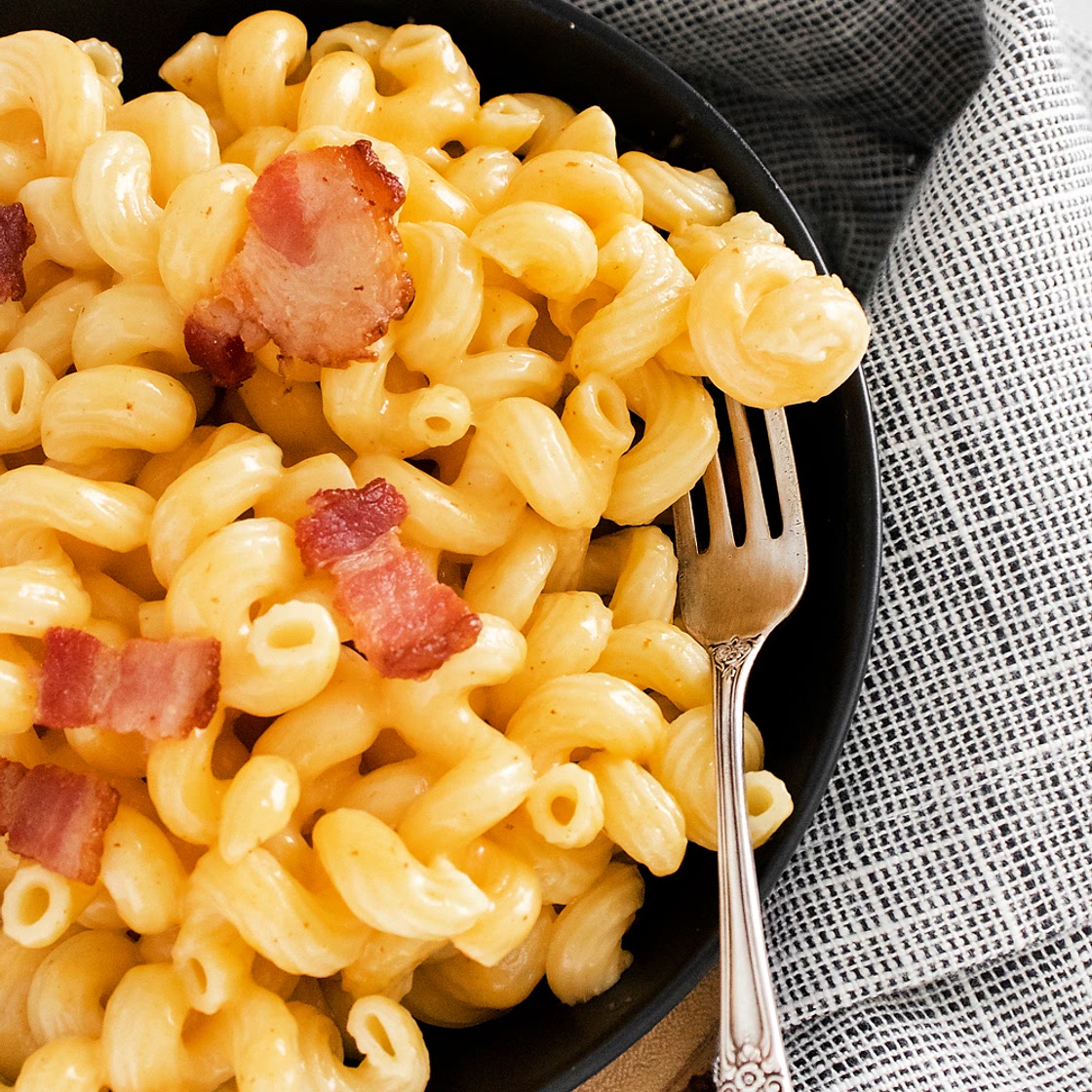 Pressure Cooker Bacon Mac and Cheese