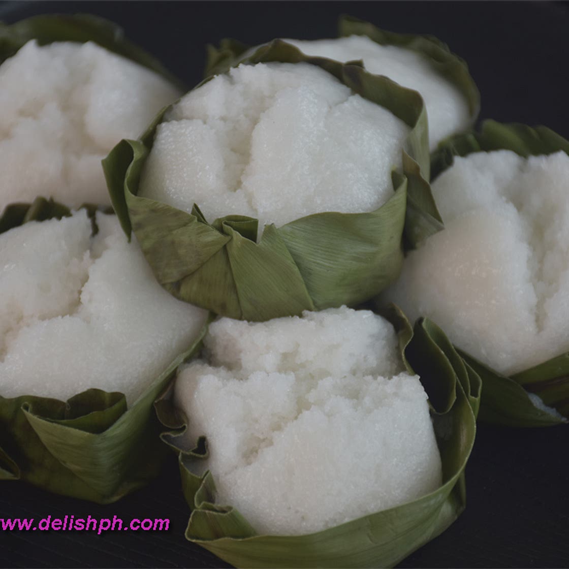 How to Make Rice Puto (Putong Bigas sa Dahon ng Saging) using a