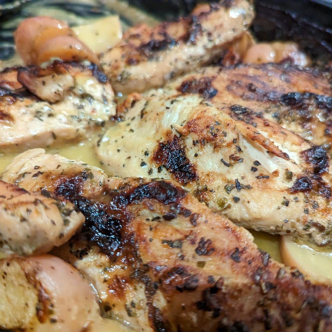 Chicken and Potatoes with Dijon Cream Sauce