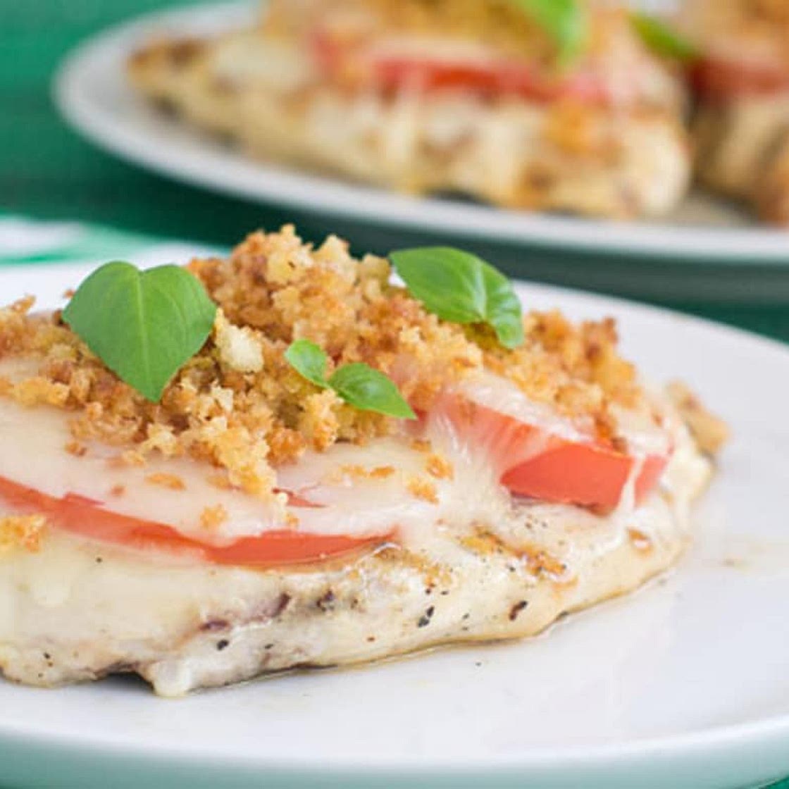 Grilled Chicken Parmesan in Lemon Marinade