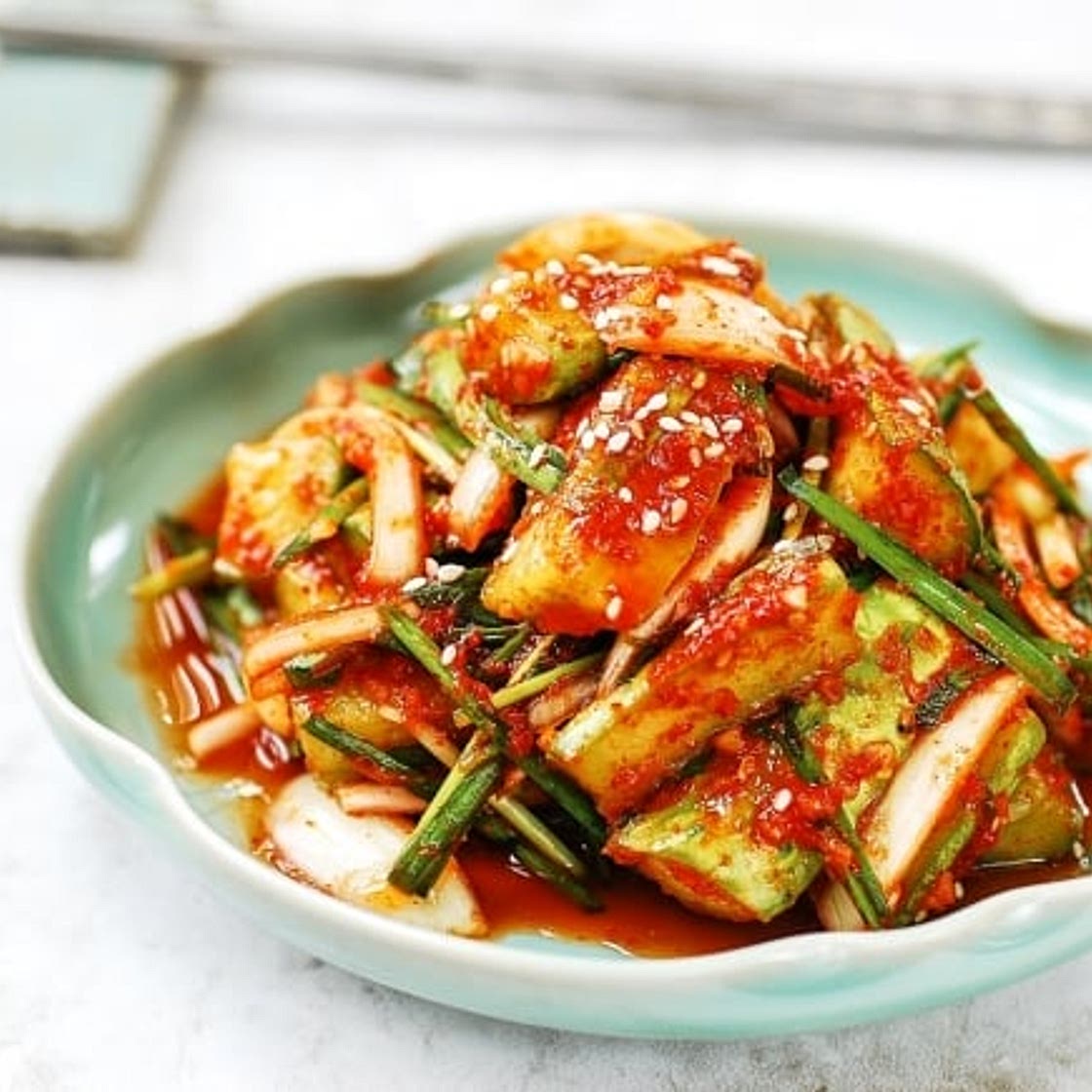 Cucumber kimchi (Oi kimchi)