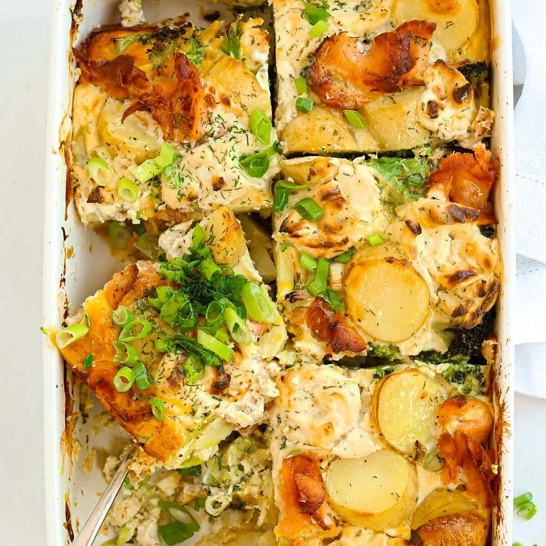 Creamy Salmon Bake