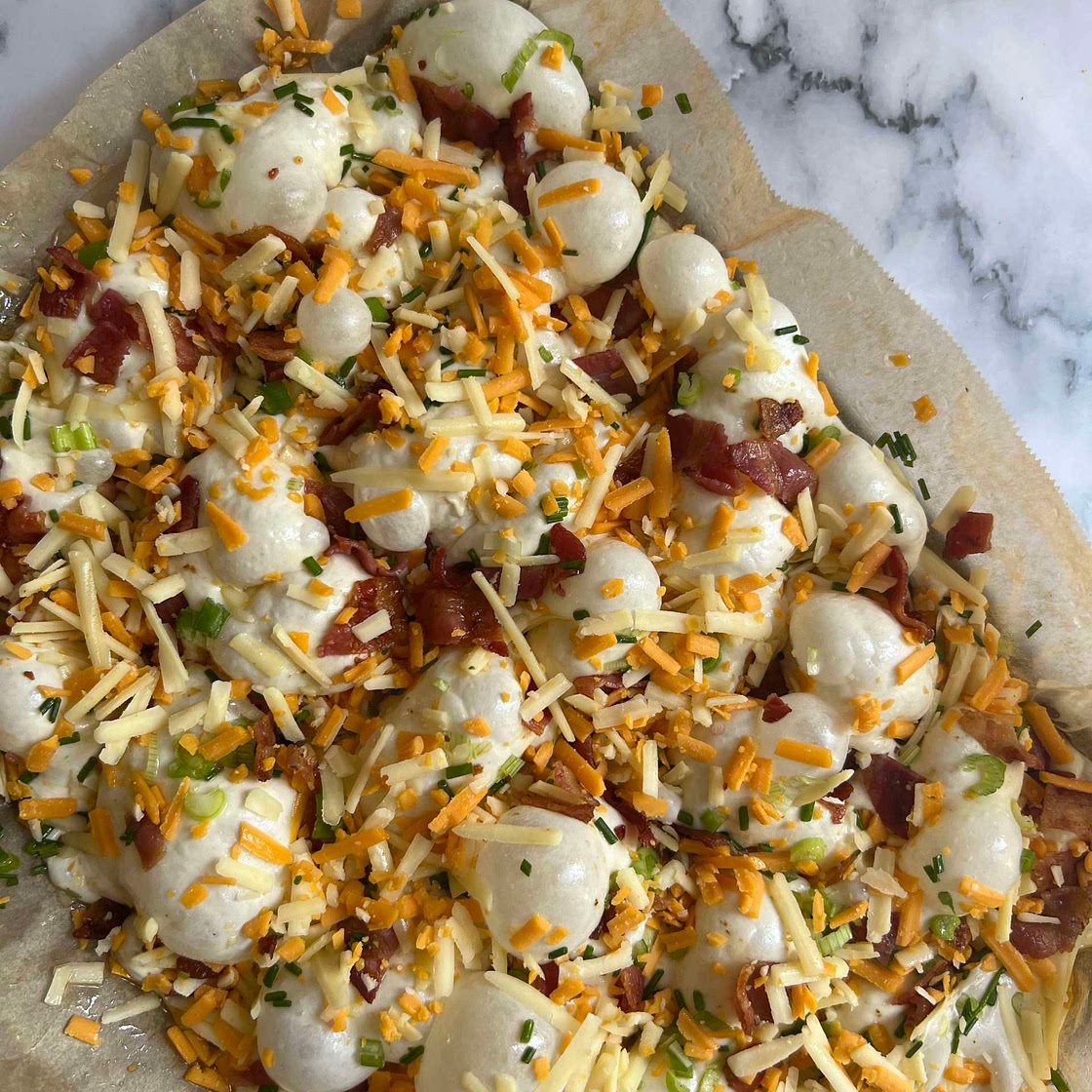 Bacon, Cheese + Chive Focaccia