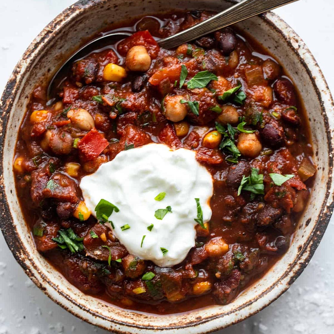 Crock Pot Vegetarian Chili