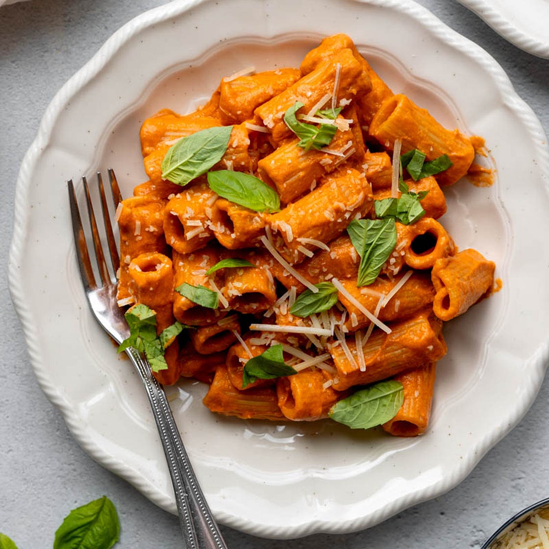 Creamy Blended Cottage Cheese Pasta Sauce