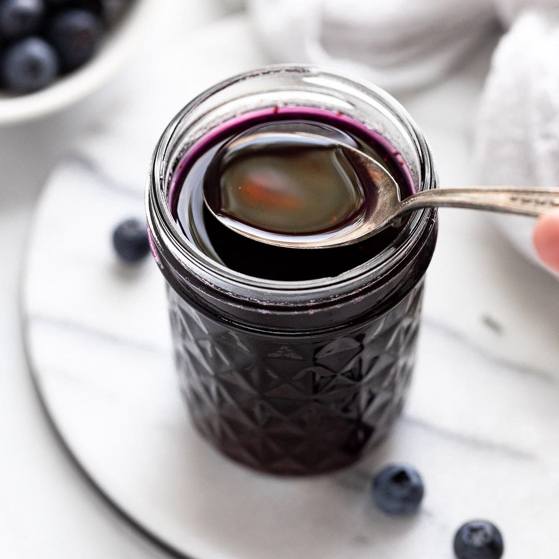 10-Minute Blueberry Simple Syrup