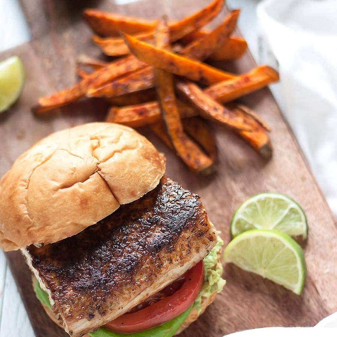 Blackened Mahi Mahi Sandwich