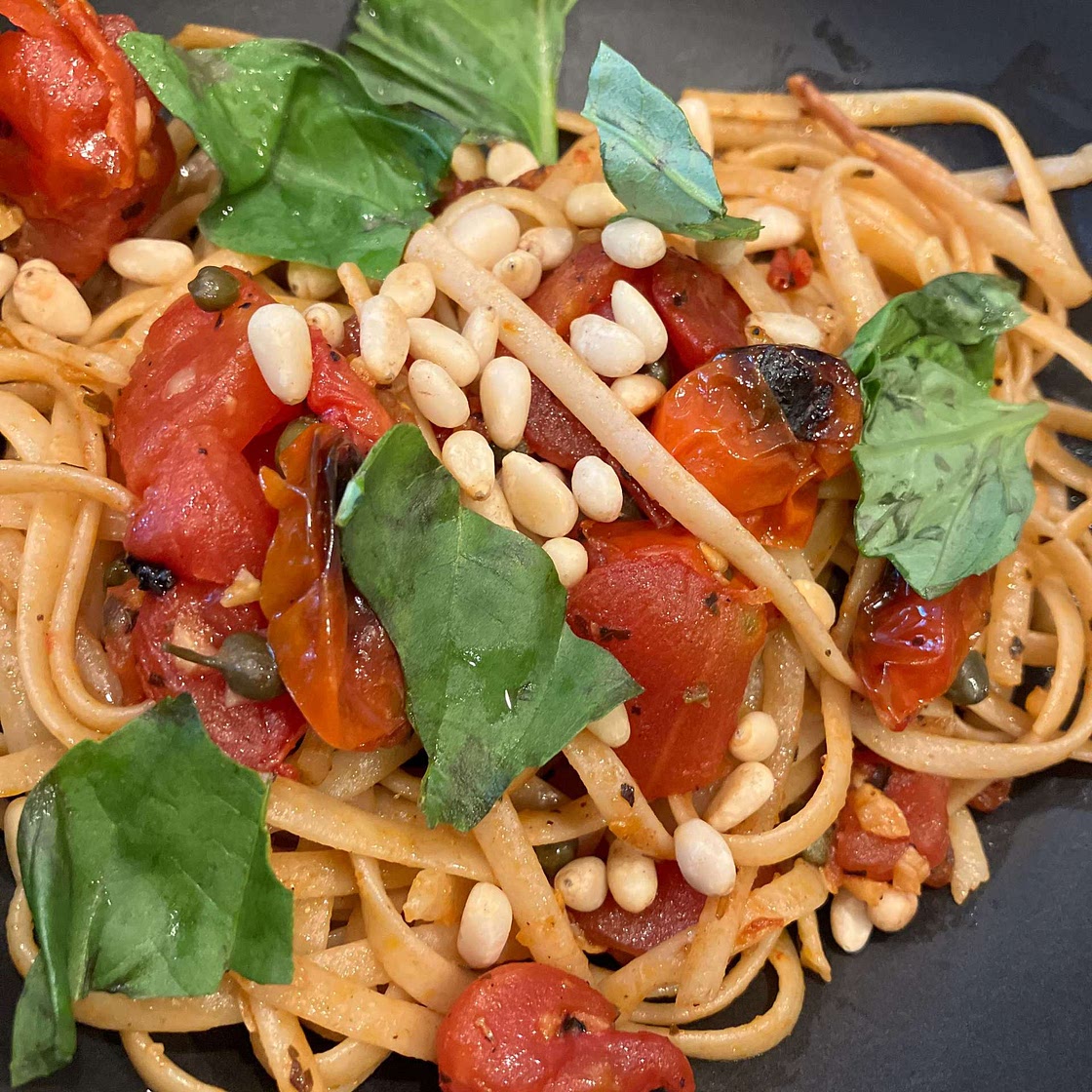 Roasted Tomato and Basil Pasta