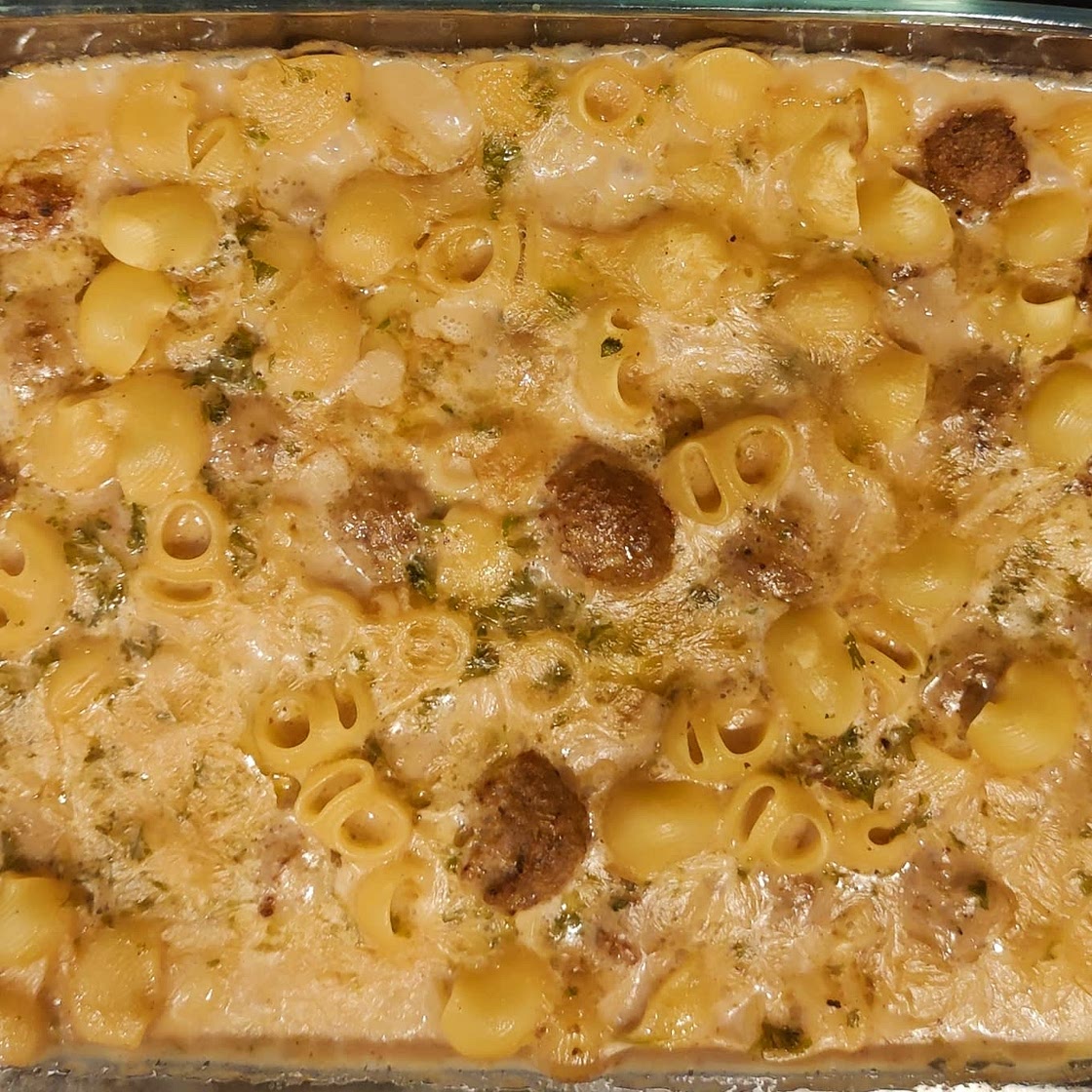 Swedish Meatball Pasta Bake