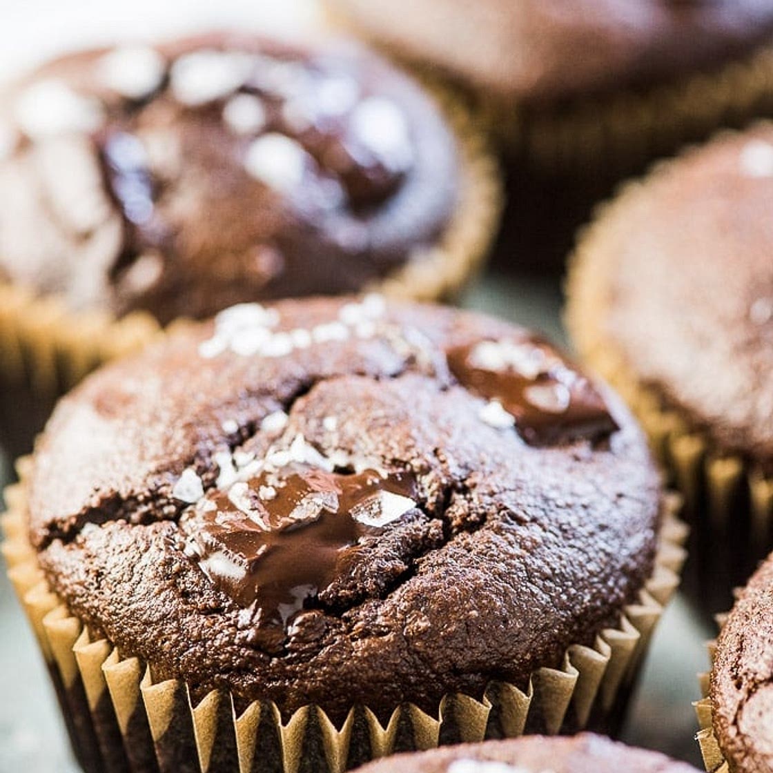 Chocolate Almond Flour Protein Muffins