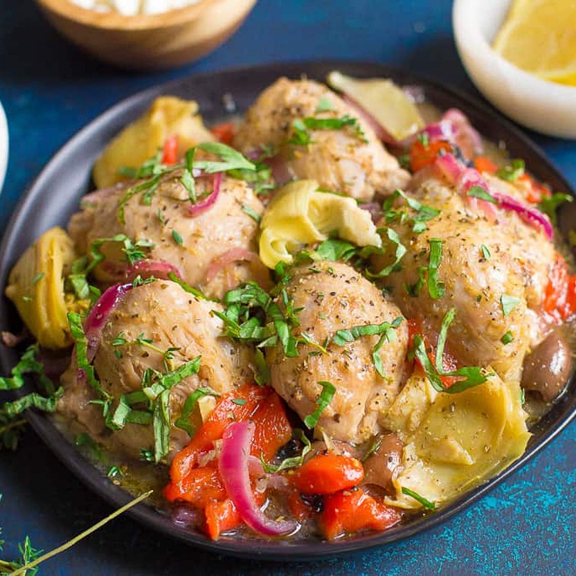 Slow Cooker or Instant Pot Greek Chicken